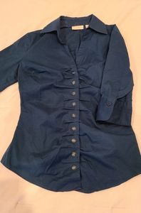 New York and company button up dress shirt